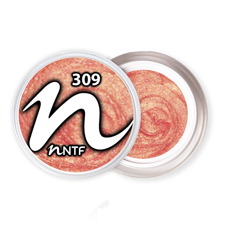 NTF Farbgel glimmer Coral Gold 309